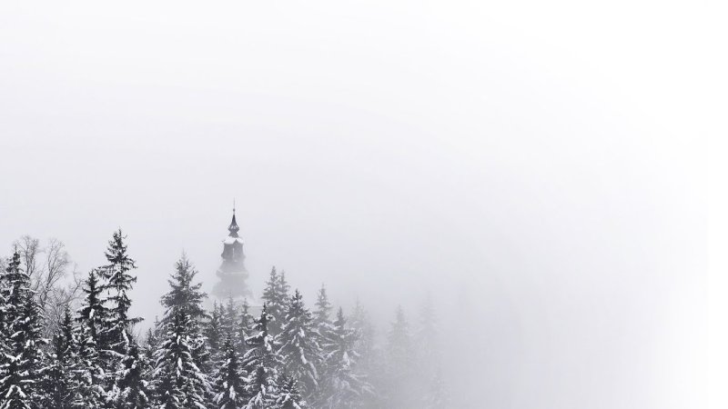 Зимний пейзаж Минимализм