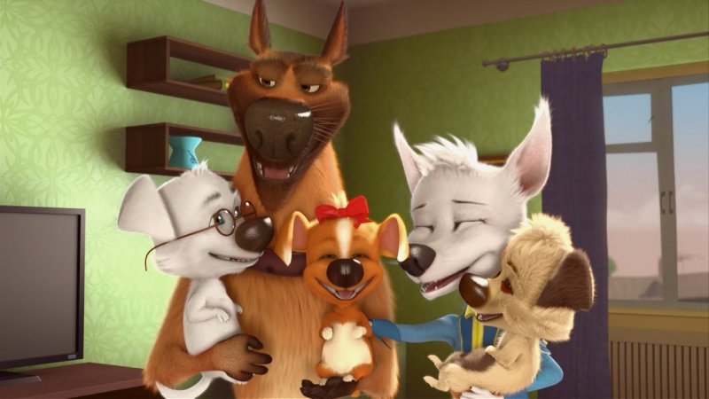 Белка и стрелка озорная семейка Казбек