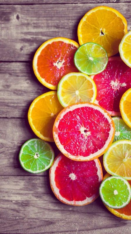 Разноцветные фрукты