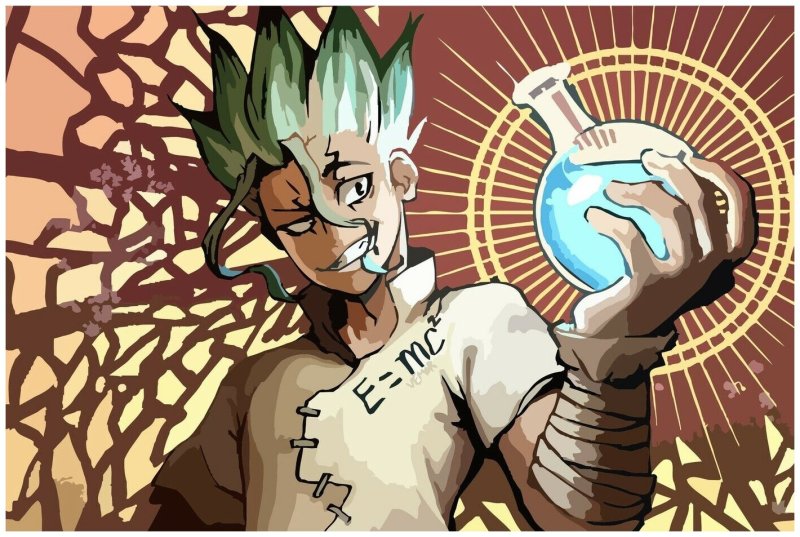 Аниме доктор Стоун сенку