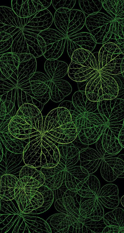 Зелёные обои на телефон