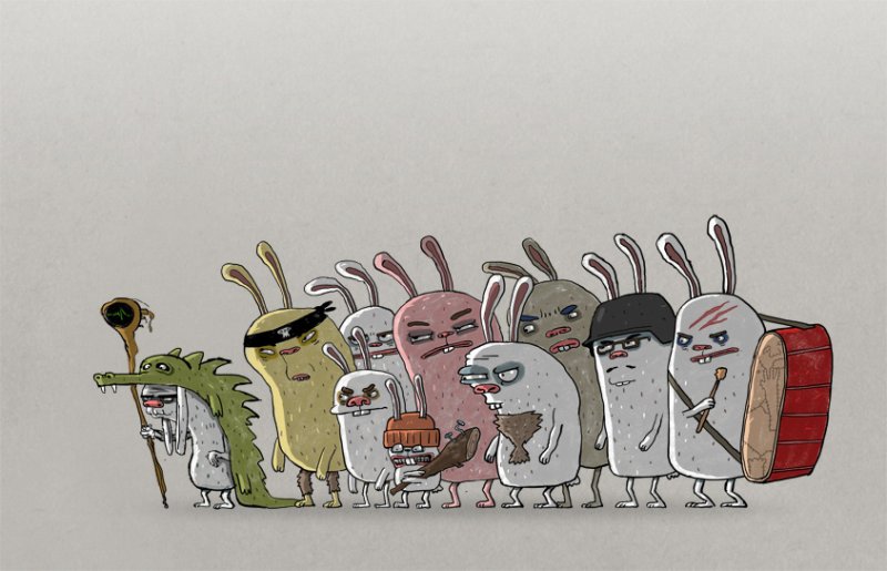 Атомный лес герои