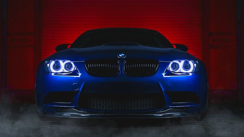 BMW m5 неон