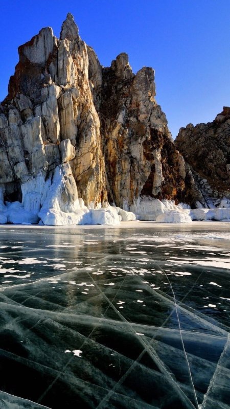 Природа Байкала зимой