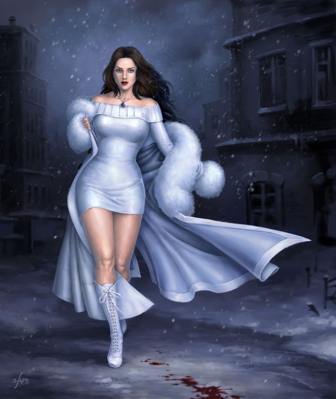 Полненькая девушка арт