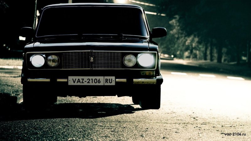 ВАЗ 2106 чёрная тонированная