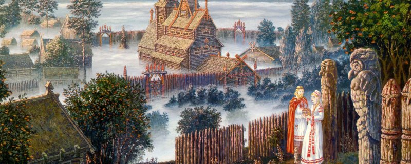 Художник Угланов храм Богини Лады