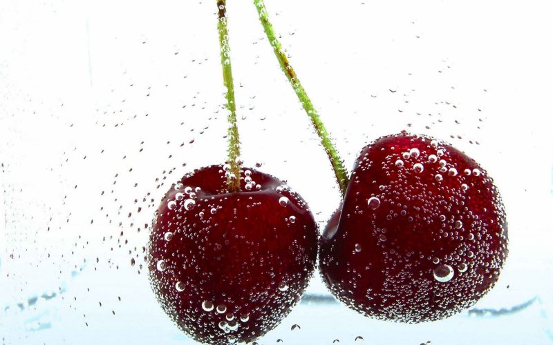 Фон с вишенками