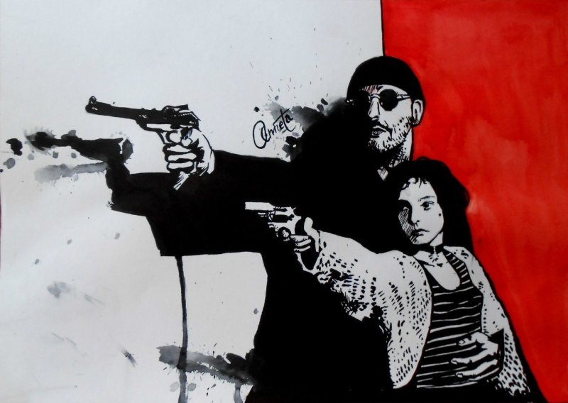 Жан Рено Леон арт