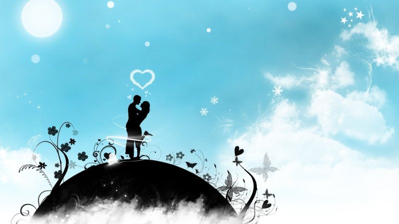 Заставка на рабочий стол любовь