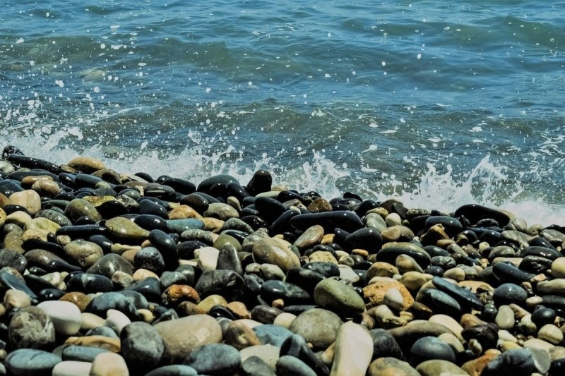 Берег черного моря Лазаревское