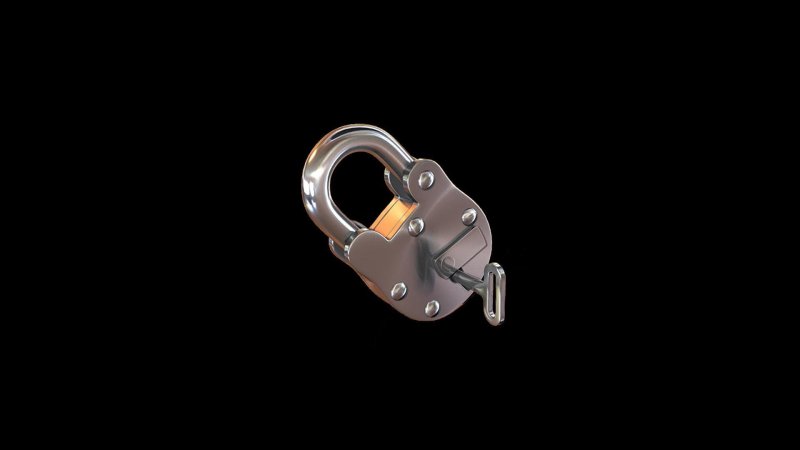 Замочек на темном фоне