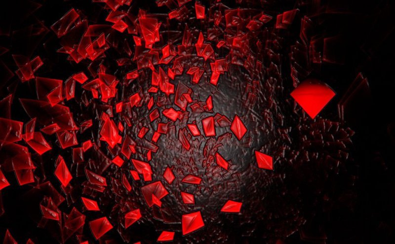 Красно черная абстракция