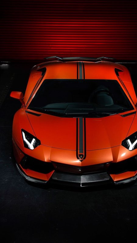 Lamborghini Aventador lp700-4 оранжевый