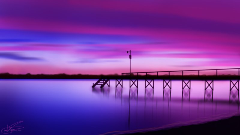 Фиолетовый пейзаж