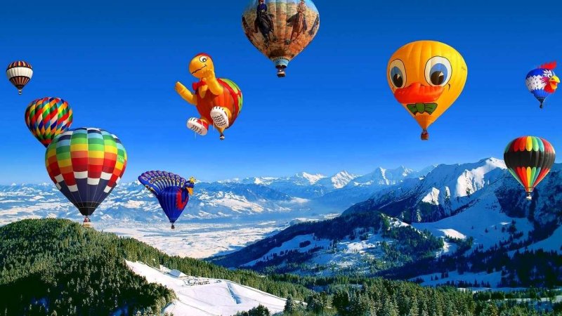 Воздушный шар полет