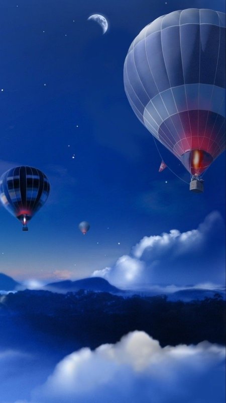 Воздушные шары в небе