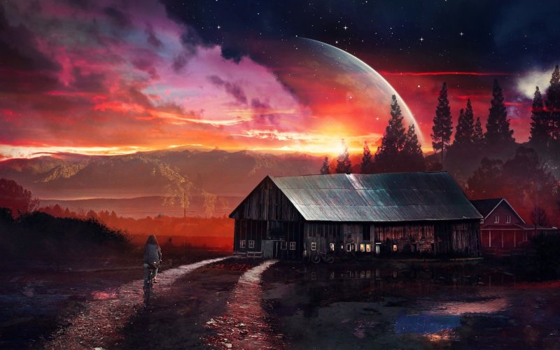 Природа ночью