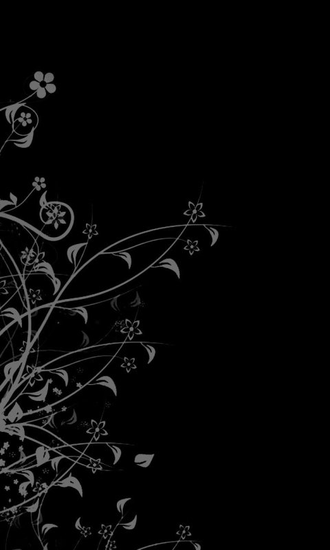 Черный фон с узорами