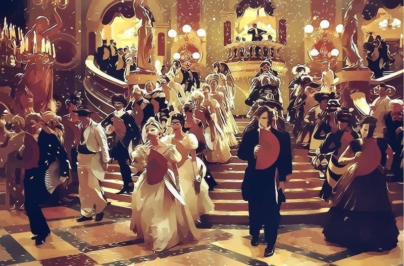 Бал-маскарад 18 века в России