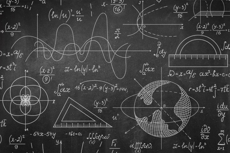 Доска с математическими формулами