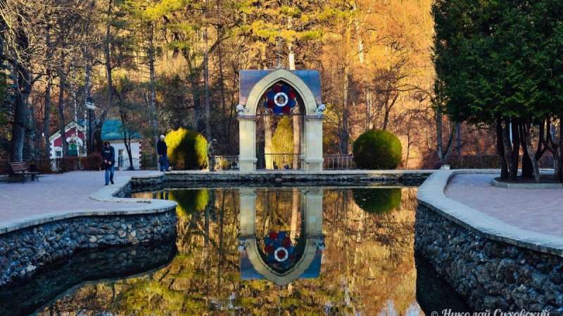 Курортный парк Сосновая горка Кисловодск