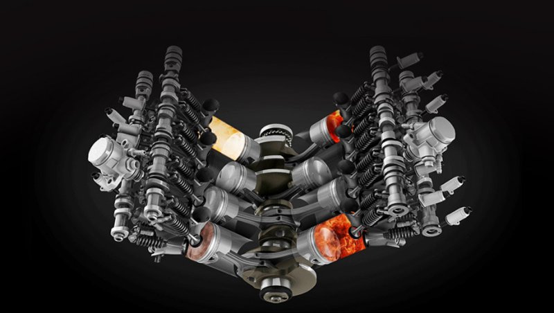 8 Цилиндровый v образный двигатель