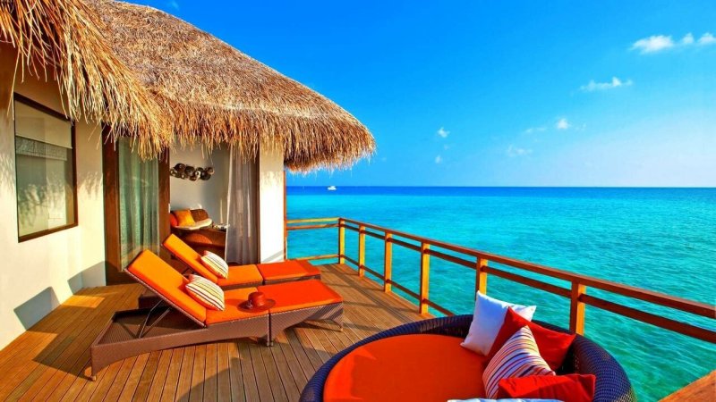 Мальдивы тропики бунгало