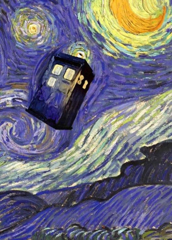 Тардис Ван Гог картина