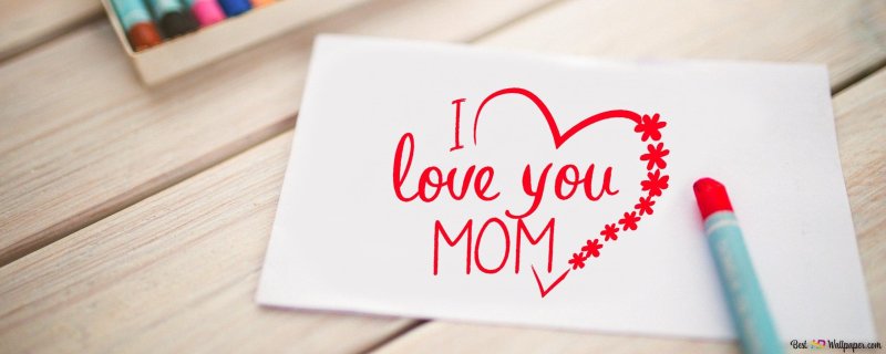 Обои люблю маму
