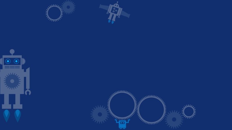 Робот на синем фоне
