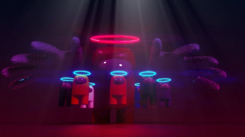 Амонг АС Эстетика неон