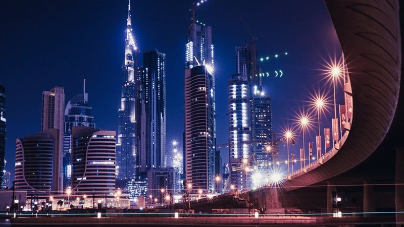 Ночной Мегаполис Москва Сити