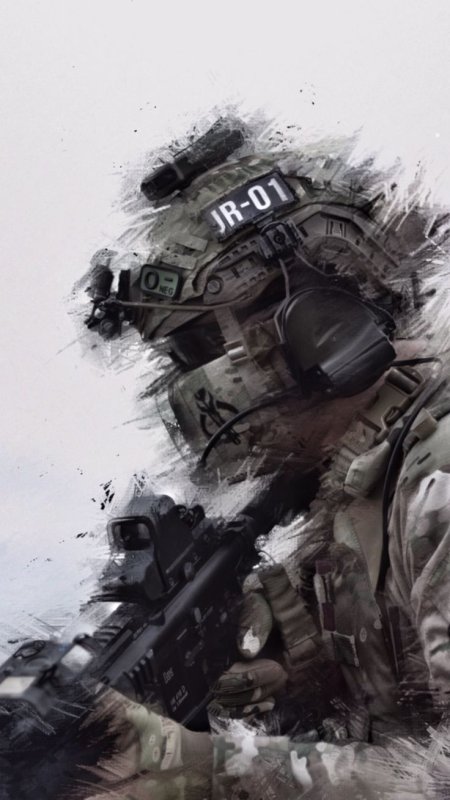 Спецназовец в стиле арт