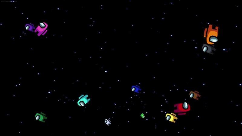 Фон космоса амонг АС