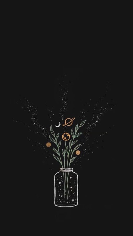 Минимализм на черном фоне