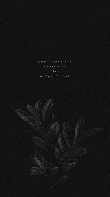 Тёмные обои на телефон