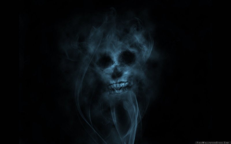 Череп из дыма