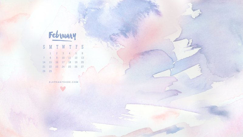 Обои на рабочий стол календарь февраль