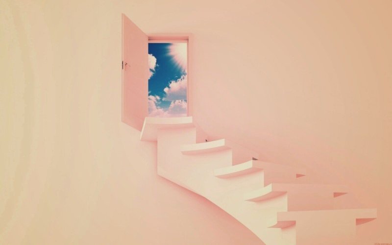 Обои на рабочий стол лестница вверх