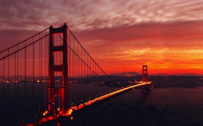 Мост золотые ворота Нью Йорк