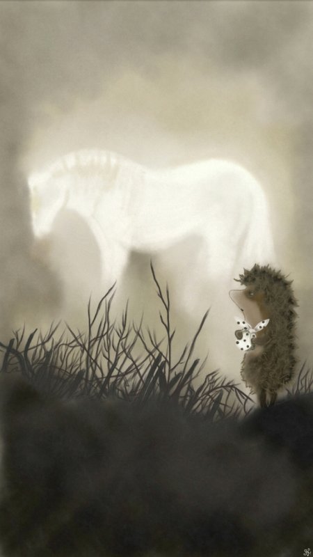 Норштейн Ежик в тумане иллюстрации