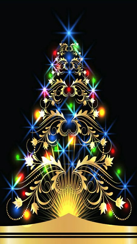 Новогодние елочки для телефона