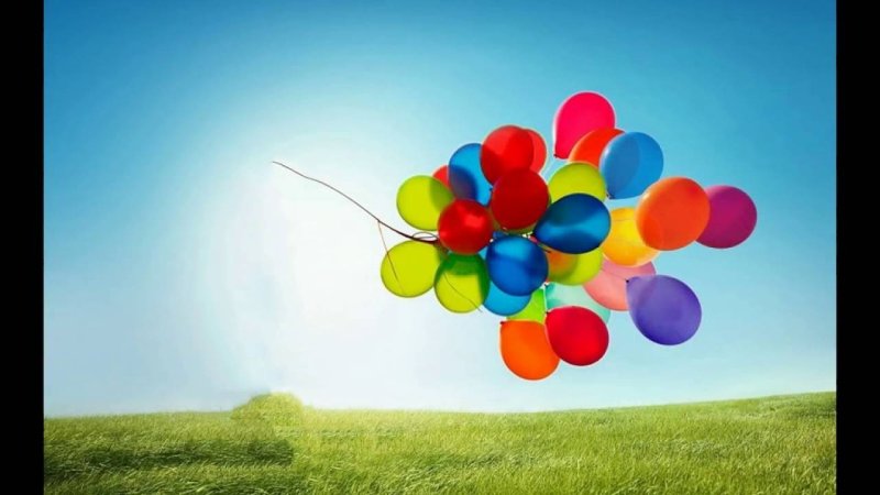 Фотообои воздушные шары