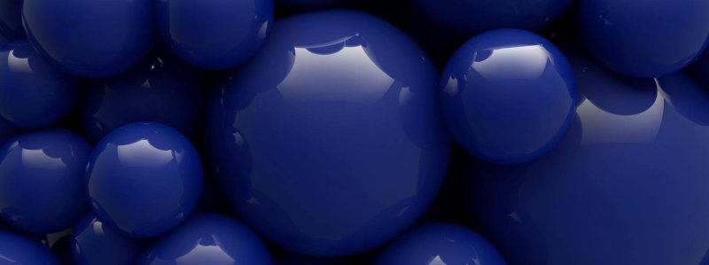 Обои синие шары