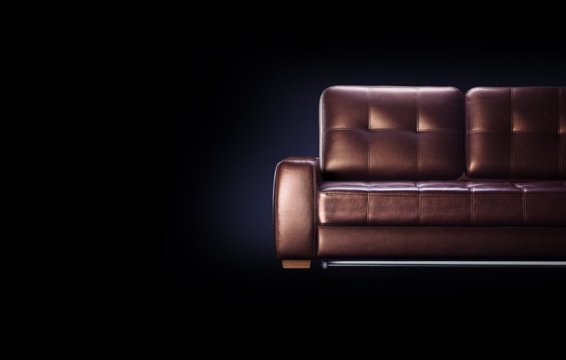 Кожаный диван