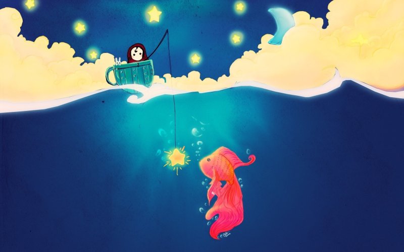 Обои на рабочий стол Рисованные