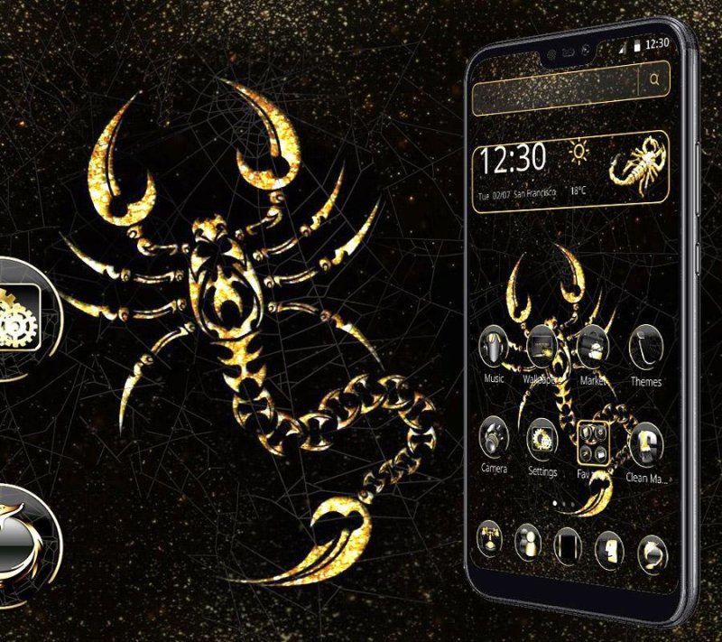 Обои на телефон Скорпион