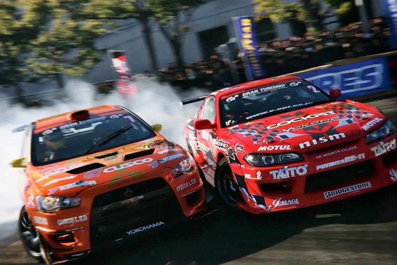 Mitsubishi Lancer Evolution x дрифт