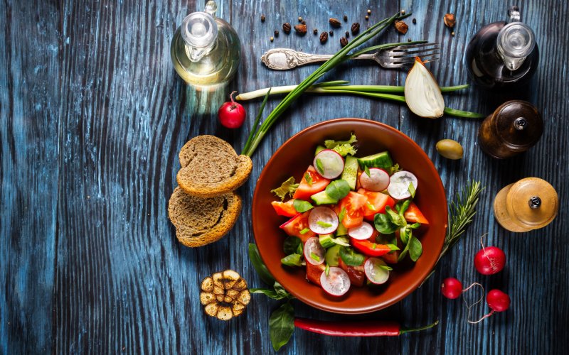 Овощи на столе